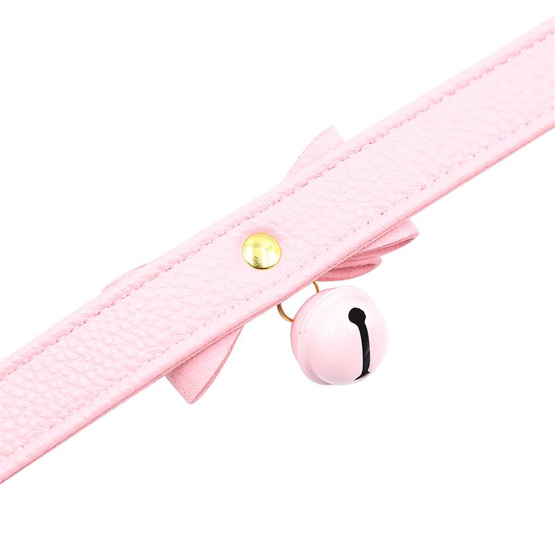 LATETOBED BDSM LINE - GOLDEN KITTY CAT COLLAR WITH BELL