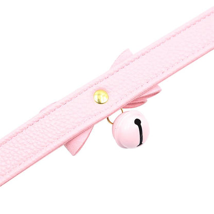 LATETOBED BDSM LINE - GOLDEN KITTY CAT COLLAR WITH BELL
