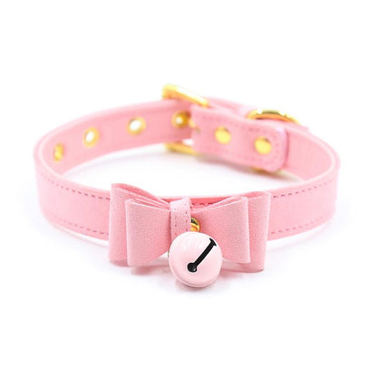 LATETOBED BDSM LINE - GOLDEN KITTY CAT COLLAR WITH BELL