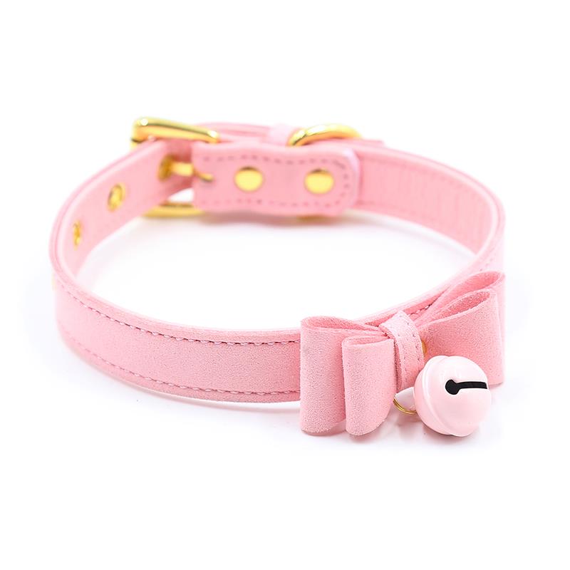 LATETOBED BDSM LINE - GOLDEN KITTY CAT COLLAR WITH BELL