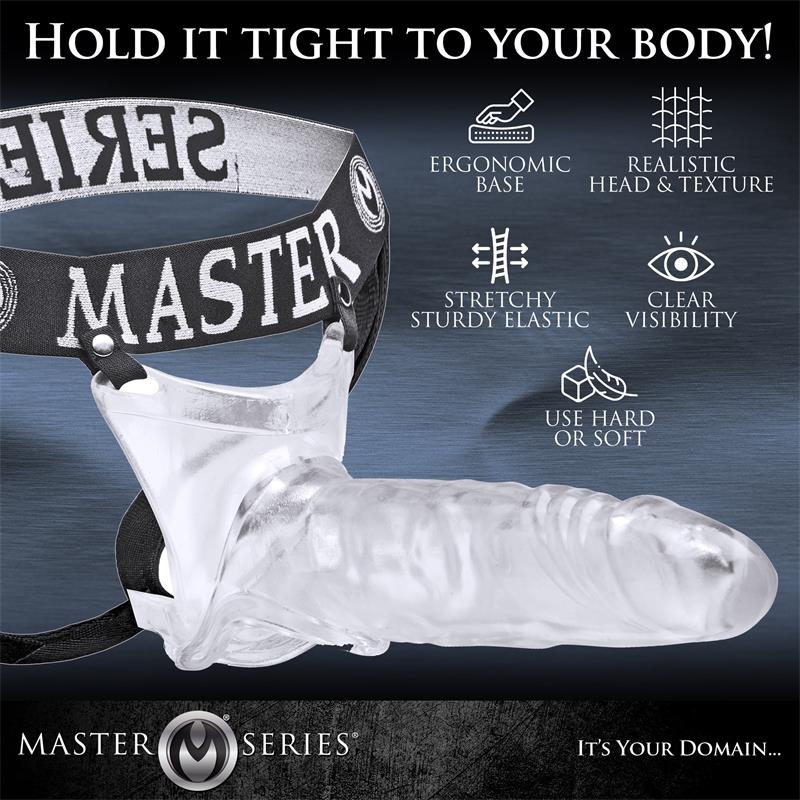 CREATURE COCKS - GRAND MAMBA XL JOCKSTRAP WITH HOLLOW TRANSPARENT DILDO