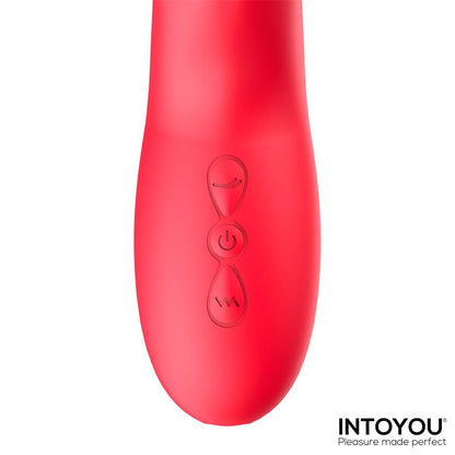 INTENSE - JESSICA MULTIFUNCTION VIBRATOR CLITORIS STIMULATION 24.8 CM RED