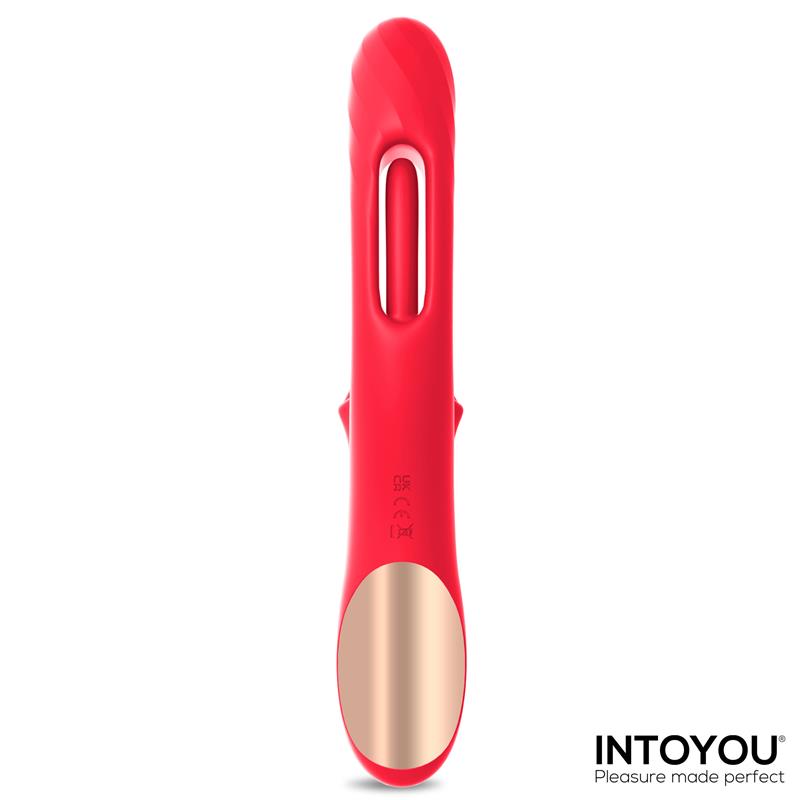 INTENSE - JESSICA MULTIFUNCTION VIBRATOR CLITORIS STIMULATION 24.8 CM RED