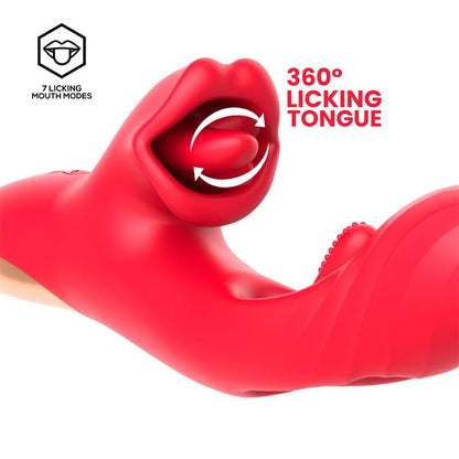 INTOYOU - GRANT FLIPPING TONGUE WITH 360º LICKING MOUTH VIBRATOR