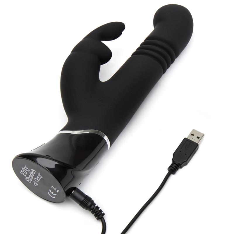 FIFTY SHADES OF GREY - GREEDY GIRL RECHARGEABLE THRUSTING G-SPOT RABBIT V