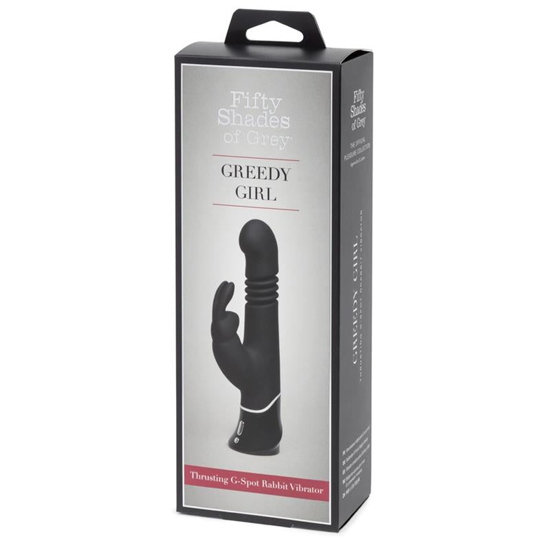 FIFTY SHADES OF GREY - GREEDY GIRL RECHARGEABLE THRUSTING G-SPOT RABBIT V