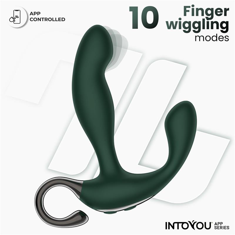 INTOYOU APP SERIES - GREENY PROSTATE MASSAGER WITH FINGER WIGGLING AND APP