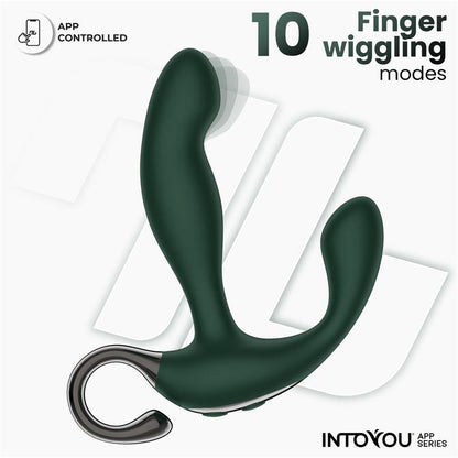 INTOYOU APP SERIES - GREENY PROSTATE MASSAGER WITH FINGER WIGGLING AND APP