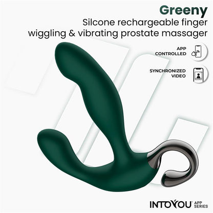 INTOYOU APP SERIES - GREENY PROSTATE MASSAGER WITH FINGER WIGGLING AND APP
