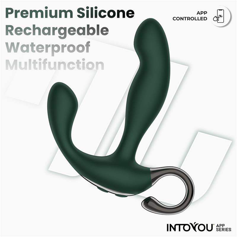 INTOYOU APP SERIES - GREENY PROSTATE MASSAGER WITH FINGER WIGGLING AND APP