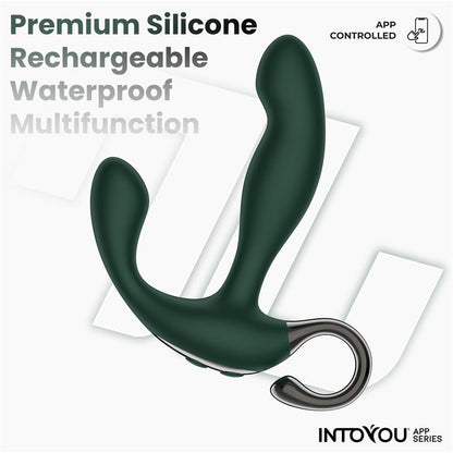 INTOYOU APP SERIES - GREENY PROSTATE MASSAGER WITH FINGER WIGGLING AND APP