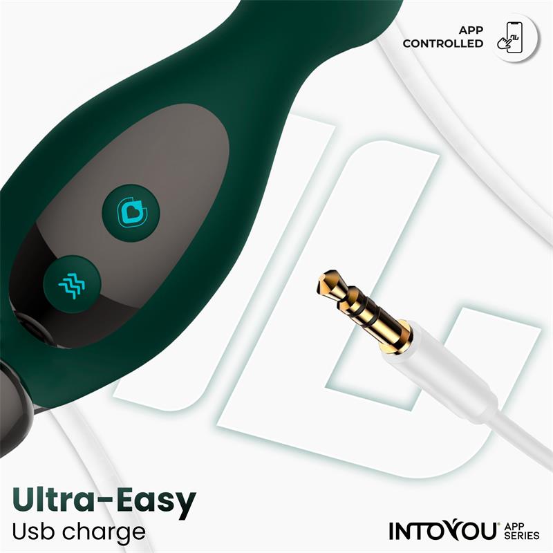 INTOYOU APP SERIES - GREENY PROSTATE MASSAGER WITH FINGER WIGGLING AND APP
