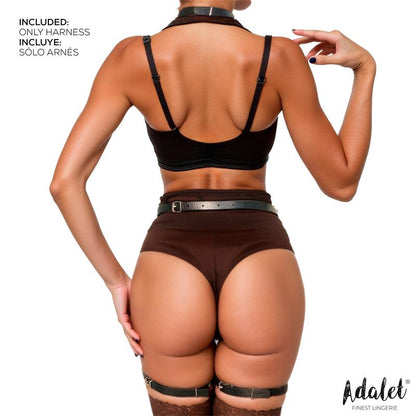 ADALET LINGERIE - HARNAIS CORPS EN CUIR VÉGAN GRETA TAILLE UNIQUE