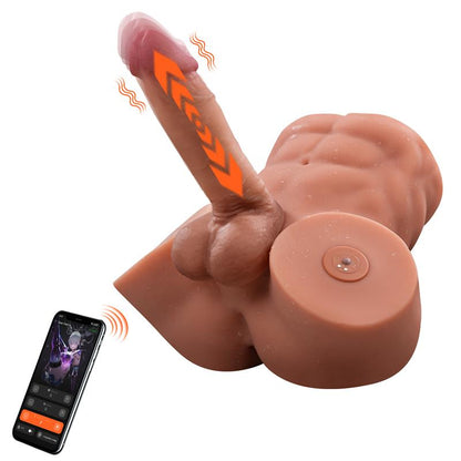 XISE - GRETEL SEMI TORSO WITH DETACHABLE DILDO, THRUSTING AND APP 6 KG