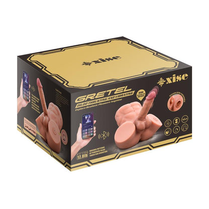 XISE - GRETEL SEMI TORSO WITH DETACHABLE DILDO, THRUSTING AND APP 6 KG