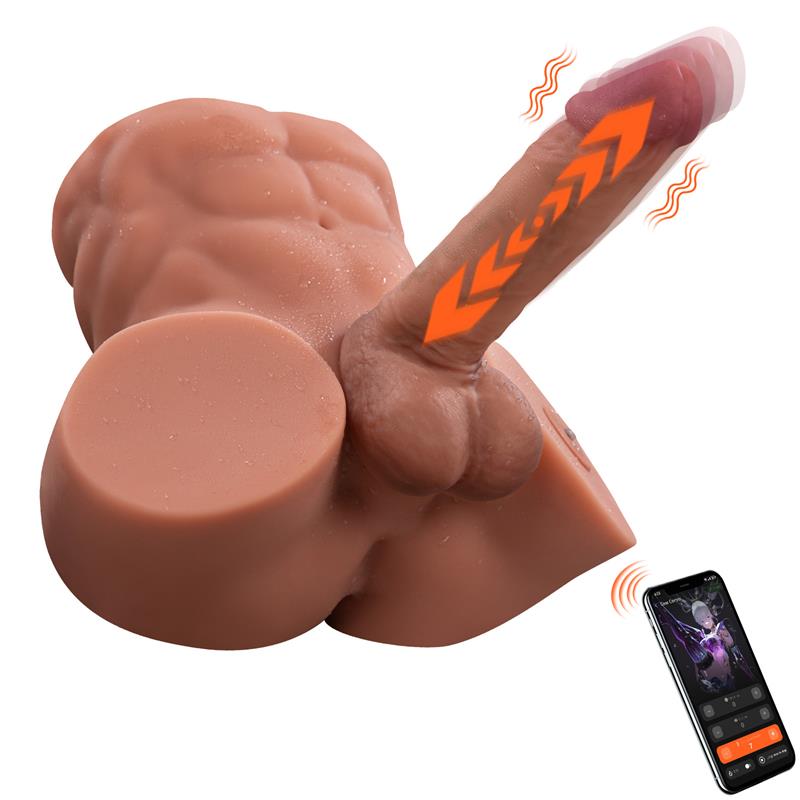 XISE - GRETEL SEMI TORSO WITH DETACHABLE DILDO, THRUSTING AND APP 6 KG