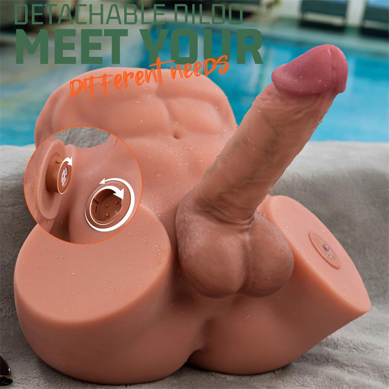 XISE - GRETEL SEMI TORSO WITH DETACHABLE DILDO, THRUSTING AND APP 6 KG