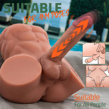 XISE - GRETEL SEMI TORSO WITH DETACHABLE DILDO, THRUSTING AND APP 6 KG