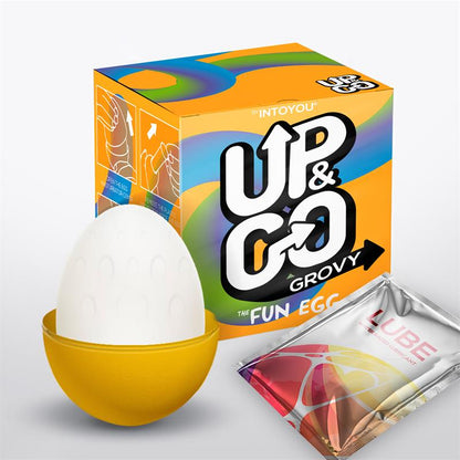 UP&GO - GROVY MASTURBATOR EGG ELASTIC YELLOW