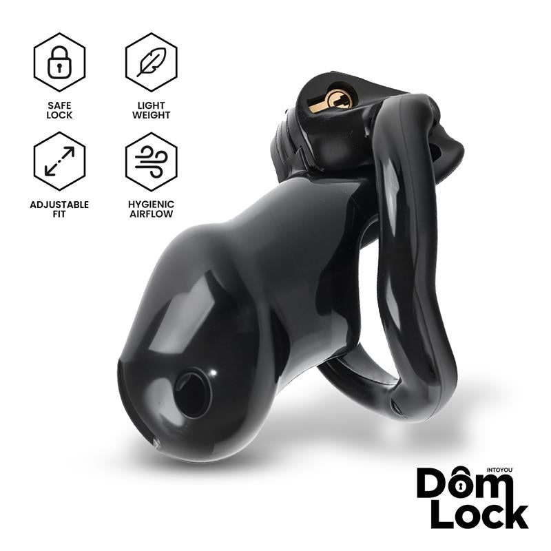 DOMLOCK - GUARD CHASTITY CAGE WITH INTERNAL LOCK SIZE S
