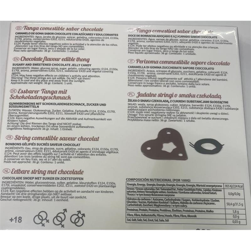 SECRET PLAY - GUMMY THONG CHOCOLATE UNISEX