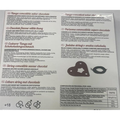 SECRET PLAY - GUMMY THONG CHOCOLATE UNISEX