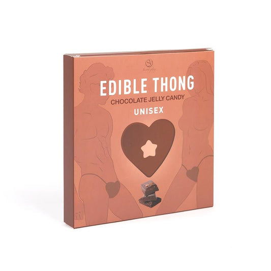SECRET PLAY - GUMMY THONG CHOCOLATE UNISEX