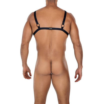 CUT4MEN - H4RNESS04-C RING CROSSED HARNESS BLACK ONE SIZE