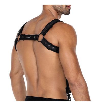 CUT4MEN - HARNAIS DE POITRINE H4RNESS05 NOIR NÉON TAILLE UNIQUE