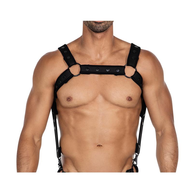 CUT4MEN - H4RNESS05 CHEST HARNESS NEON BLACK ONE SIZE