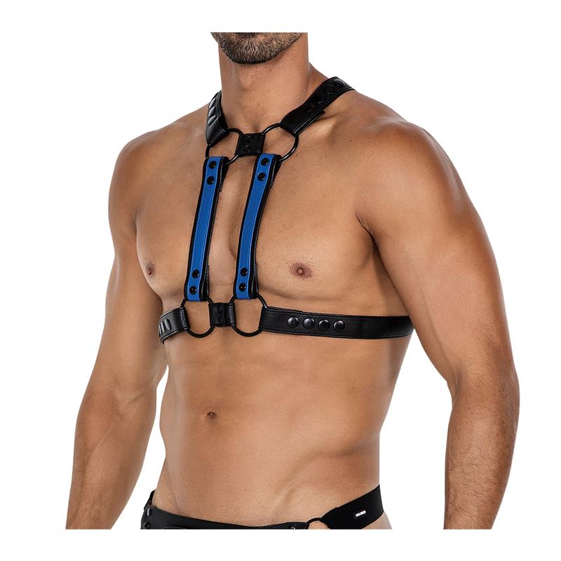 CUT4MEN - H4RNESS06 CHEST HARNESS 4WAY RADIANT BLUE ONE SIZE