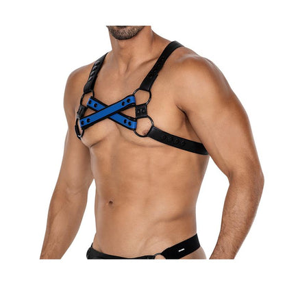 CUT4MEN - H4RNESS06 CHEST HARNESS 4WAY RADIANT BLUE ONE SIZE