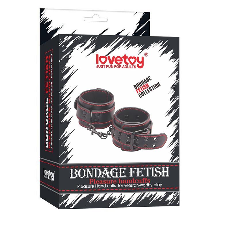 LOVETOY - HANDCUFFS BONDAGE BLACK