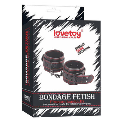 LOVETOY - HANDCUFFS BONDAGE BLACK