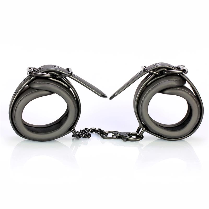 INTOYOU BLACK SHADOW - HANDCUFFS VEGAN LEATHER