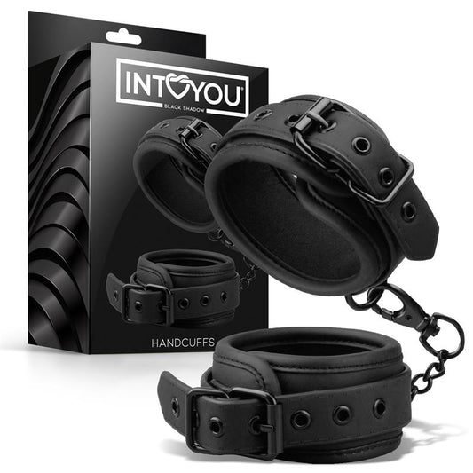 INTOYOU BLACK SHADOW - HANDCUFFS VEGAN LEATHER