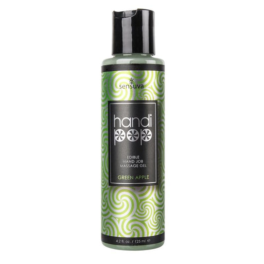 SENSUVA - HANDIPOP  MASSAGE GEL AND ORAL SEX GEL GREEN APPLE 125 ML