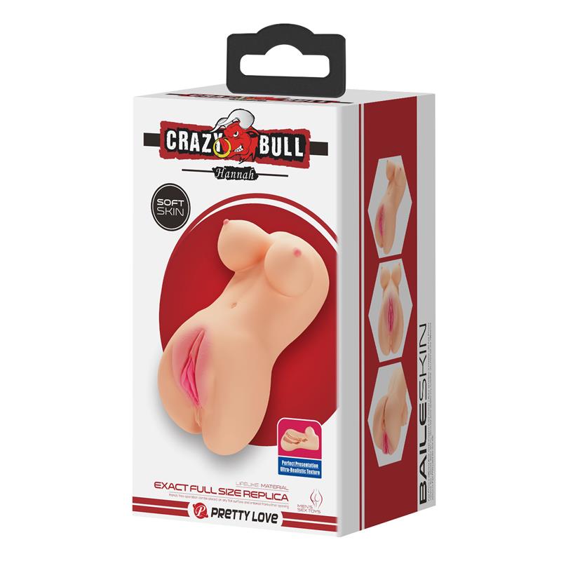 CRAZY BULL - HANNAH REALISTIC MASTURBATOR VAGINA AND ANUS