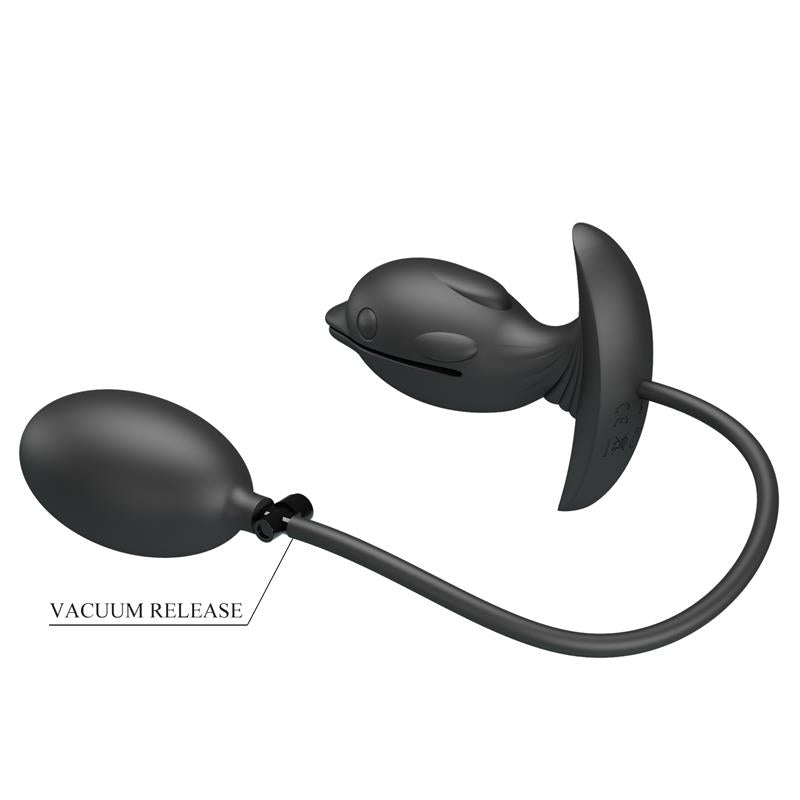 PRETTYLOVE - HANSON INFLATABLE BUTT PLUG WITH VIBRATION