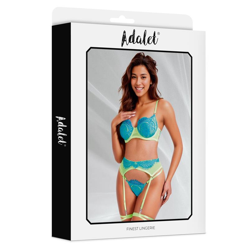 ADALET LINGERIE - HARLOW BRA, GARTER, PANTIES AND LEG RING SET AND