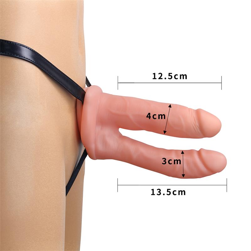 LOVETOY - HARNESS DOUBLE HOLLOW DILDO