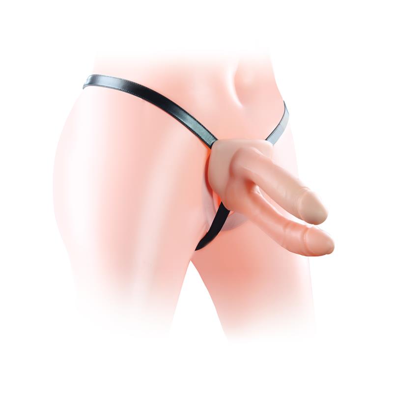 LOVETOY - HARNESS DOUBLE HOLLOW DILDO
