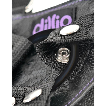 DILLIO - HARNESS WITH DILDO 16,5 CM PURPLE
