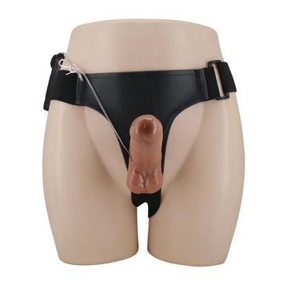 BAILE - HARNESS WITH DOUBLE RETRACTABLE DILDO WITH VIBRATION