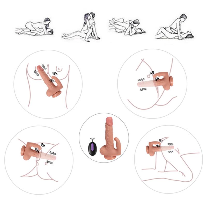 SHEQU - HAYDON DILDO WITH 20 MODES OF VIBRATION AND CLITORIS STIMULATOR