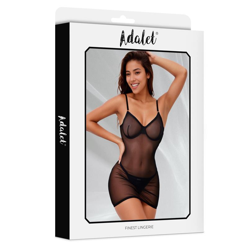 ADALET LINGERIE - HAZEL BABYDOLL WITH THONG