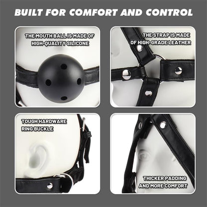 CHISA - HEAD HARNESS WITH BREATHABLE BALL GAG