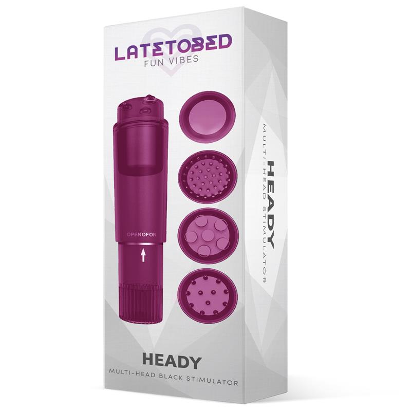 LATETOBED - HEADY STIMULATOR MULTI-HEAD PURPLE