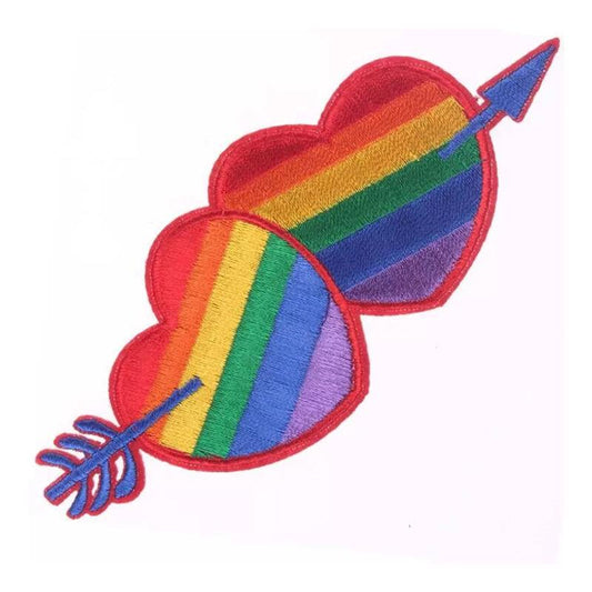 DIVERTY SEX - HEART CLOTHE PARCH LGBT+ COLORS