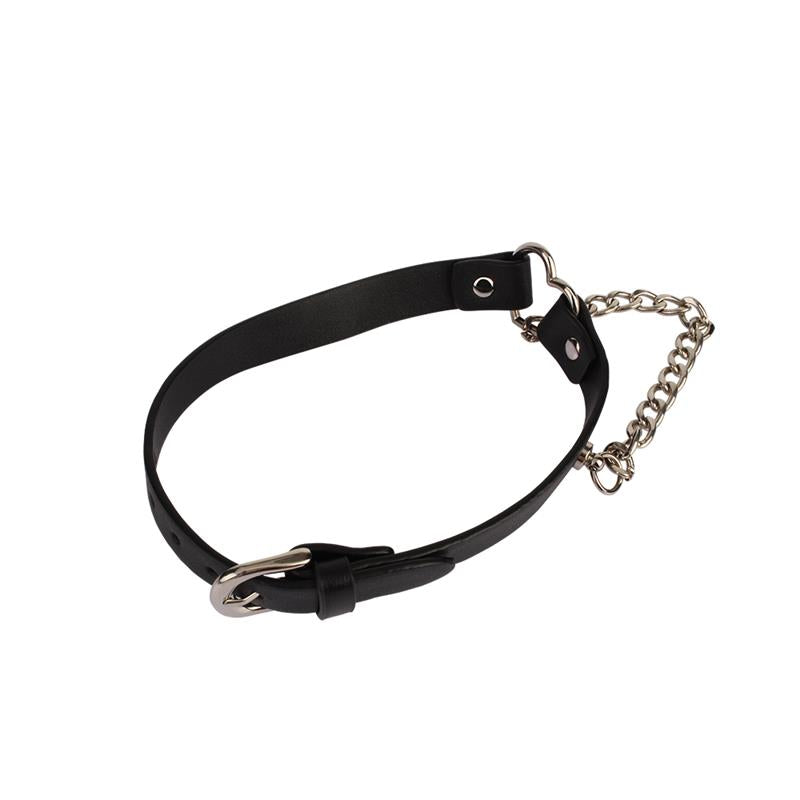 CHISA - HEART COLLAR WITH A CHAIN 47CM